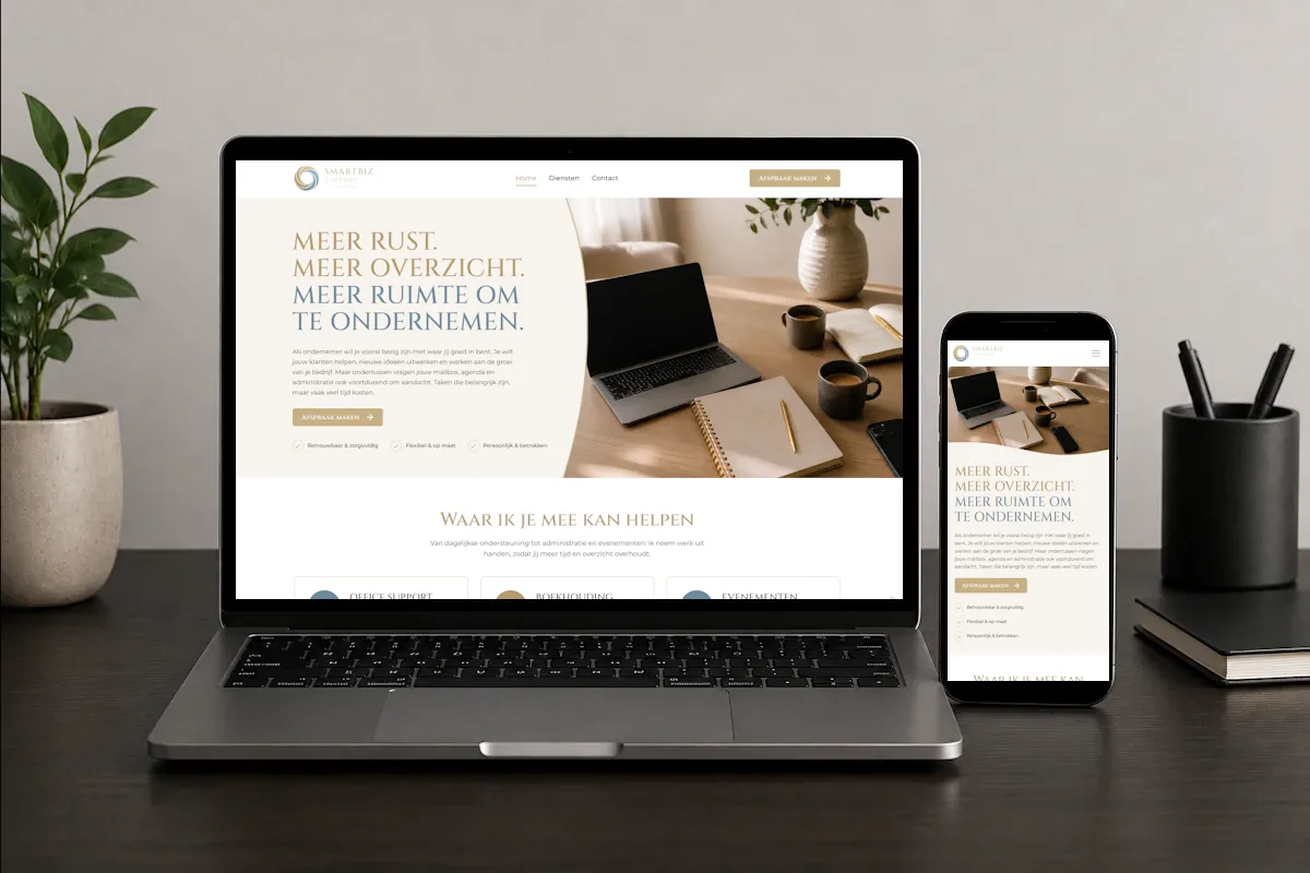 Website van SmartBiz Support