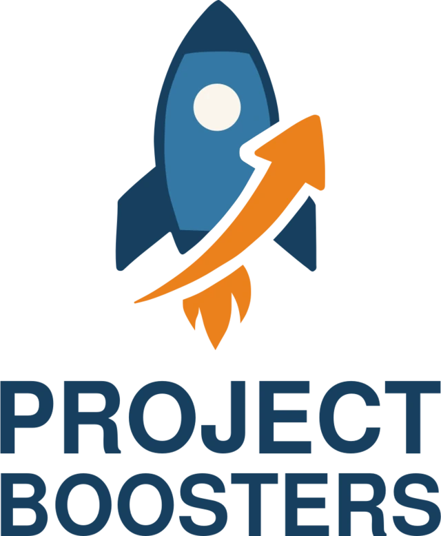 Logo van ProjectBoosters, ontworpen door Kami Webdesign