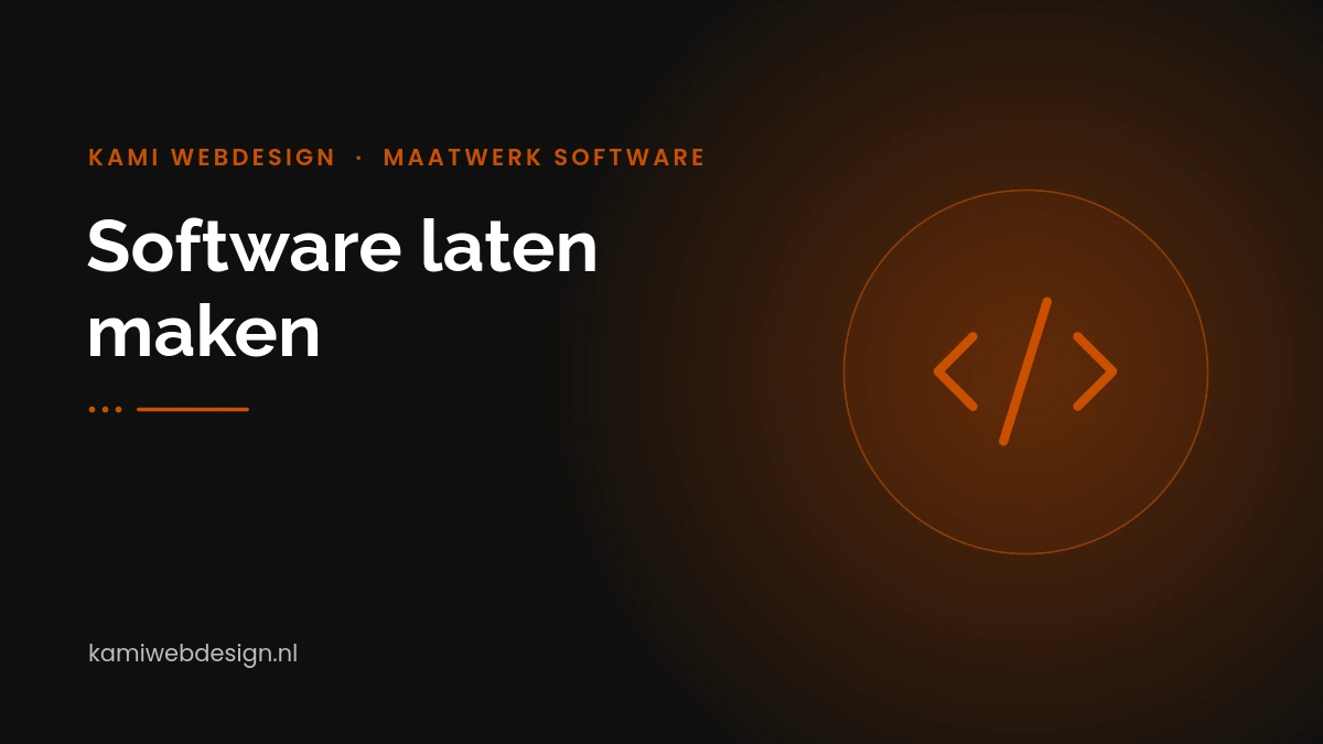 Software laten maken bij Kami Webdesign